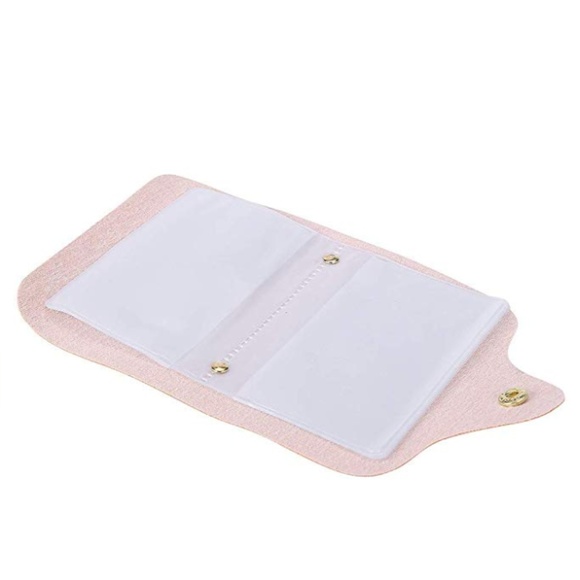 ONE LEFT NWT Camel Tan Pebbled Leather Travel Set - Picture 6 of 8